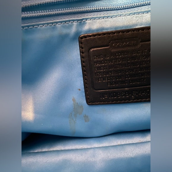 💕COACH💕 Handbag - Black/gray/blue pattern. Super Cute!!! - Picture 8 of 12